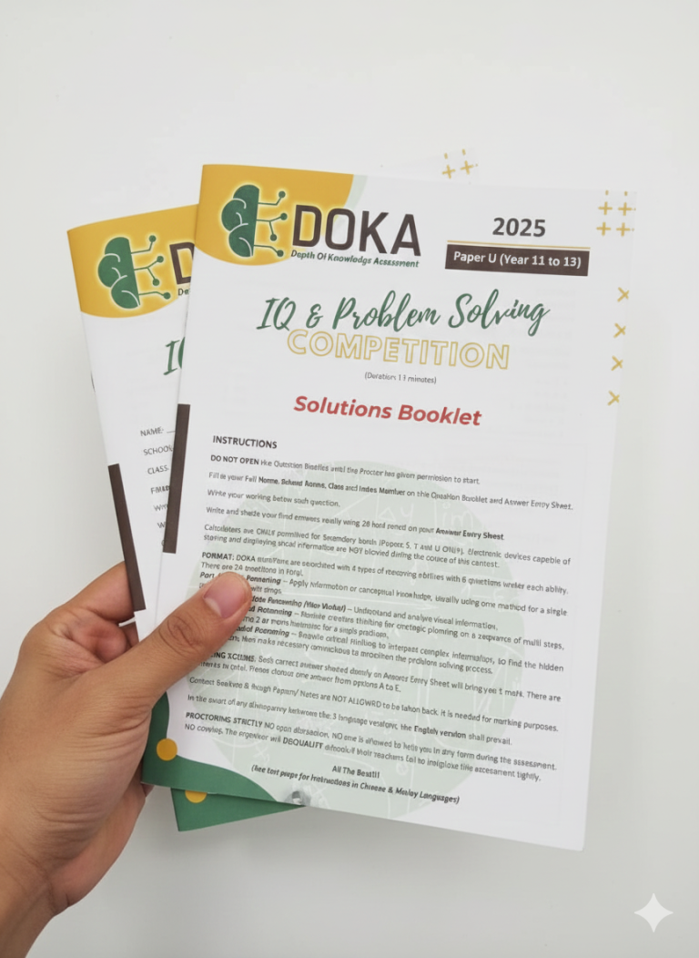 DOKA 2025 Paper U-Grade 11 to 13 ( Now Available! ) – SMO Education Group